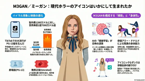 映画『M3GAN ミーガン』の隣人セリアと愛犬デューイの結末。標的になった隣人、高圧洗浄機を使った衝撃の死因、犬が消えた真相、劇場版と無修正版の描写の違い。