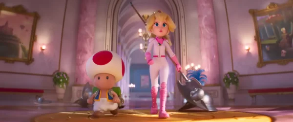 キノコ王国の指導者として戦う決意を見せるピーチ姫