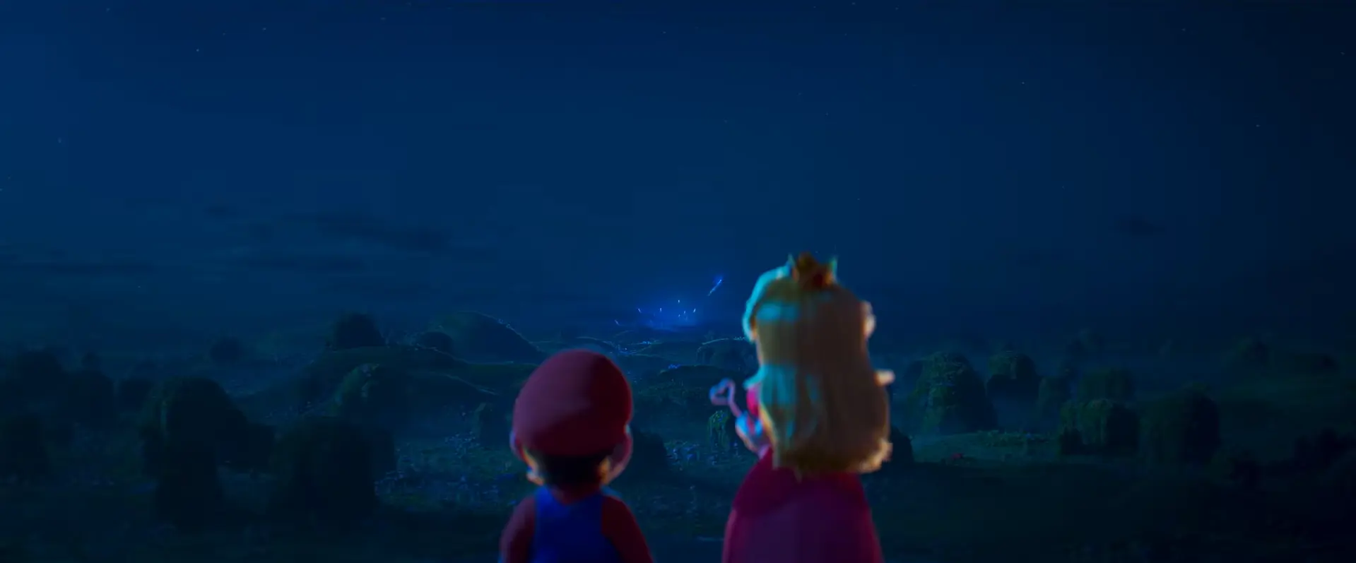 映画『ザ・スーパーマリオ・ギャラクシー・ムービー』に登場するマリオとピーチ姫