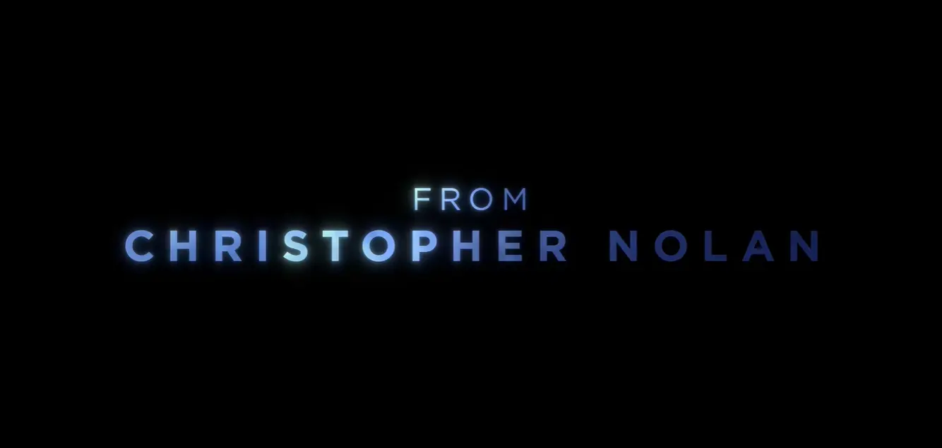 「FROM CHRISTOPHER NOLAN」の文字だけ